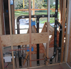 in home plumbing installation